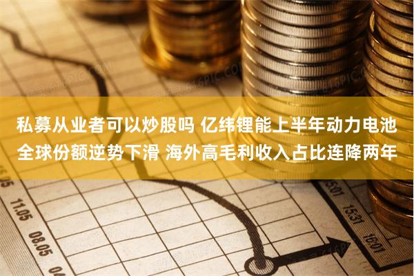 私募从业者可以炒股吗 亿纬锂能上半年动力电池全球份额逆势下滑 海外高毛利收入占比连降两年