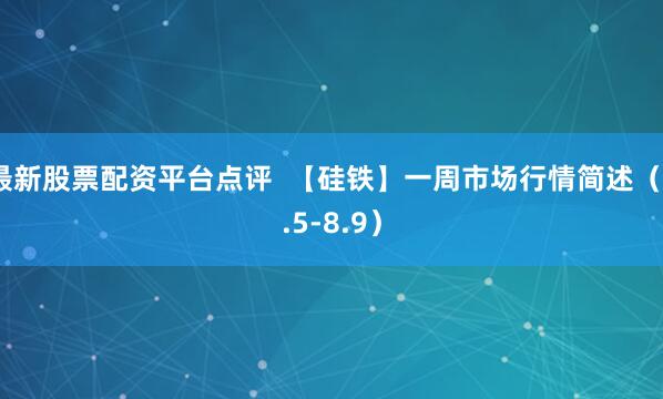 最新股票配资平台点评  【硅铁】一周市场行情简述（8.5-8.9）